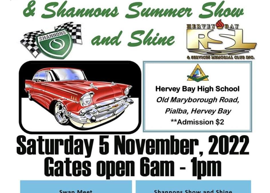Hervey Bay Swap Meet and Shannons Summer Show and Shine (Qld)