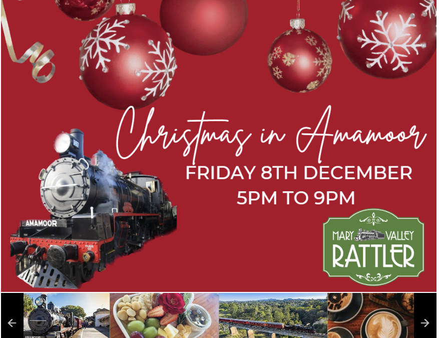 Mary Valley Rattler – Christmas Twilight Train Gympie to Amamoor