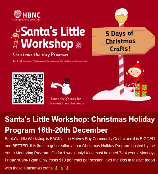 Santa’s Little Workshop – Christmas Holiday Program